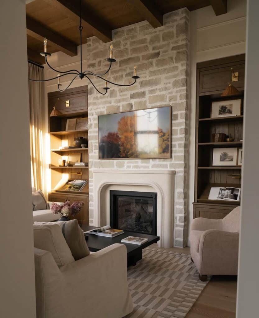 Refined Soft Traditional Fireplace