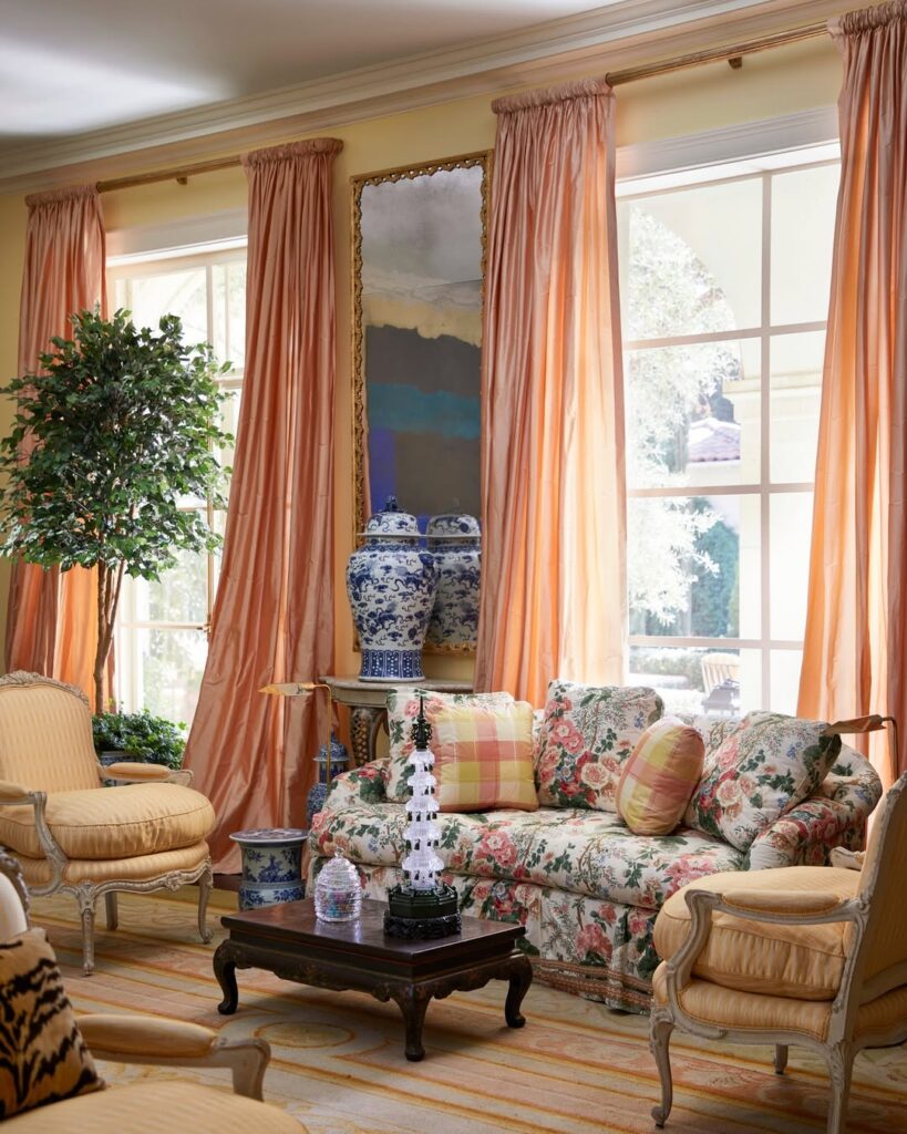 Regency Peach Drapes