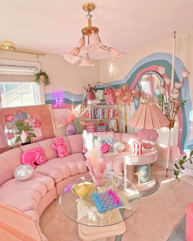 Retro Barbiecore Lounge