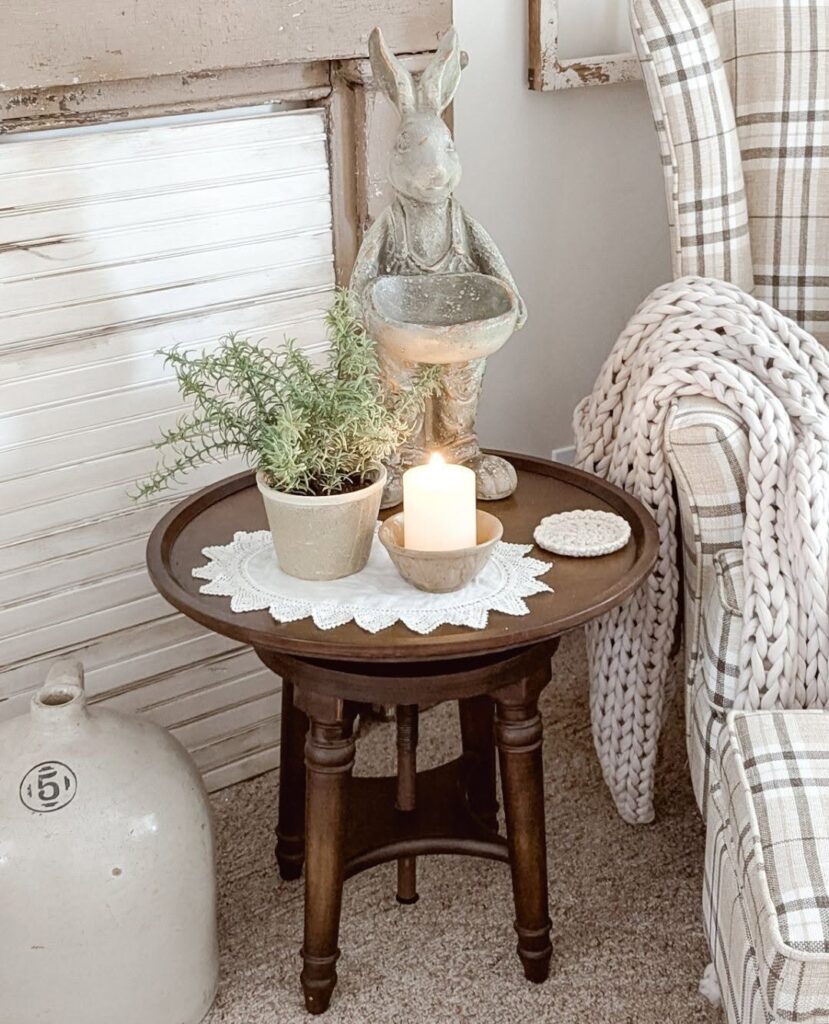 Rustic Bunny Cottage Candle