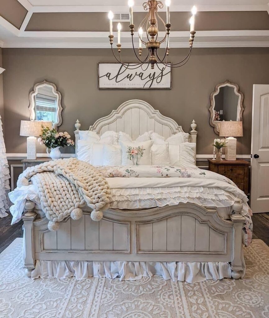 Rustic Farmhouse Bedroom Woodwork