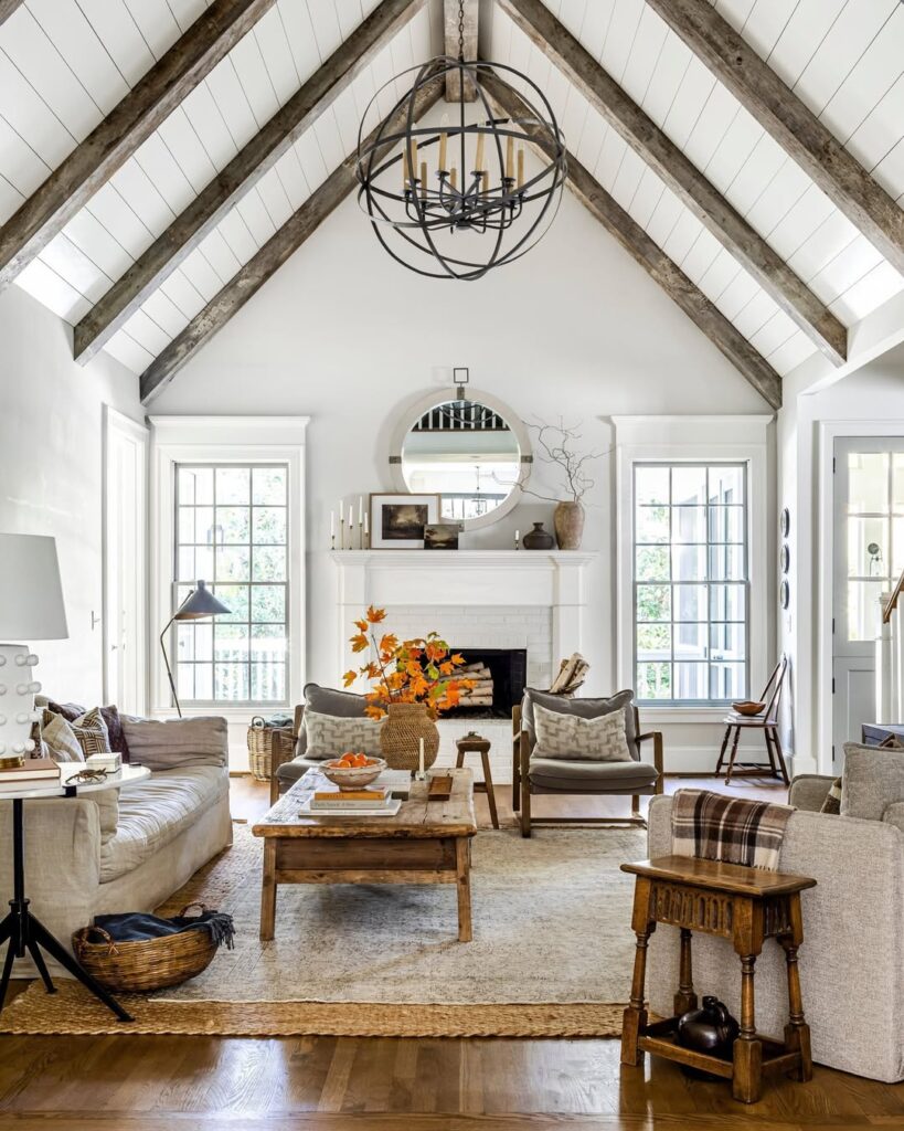 Rustic Farmhouse Hearth Room