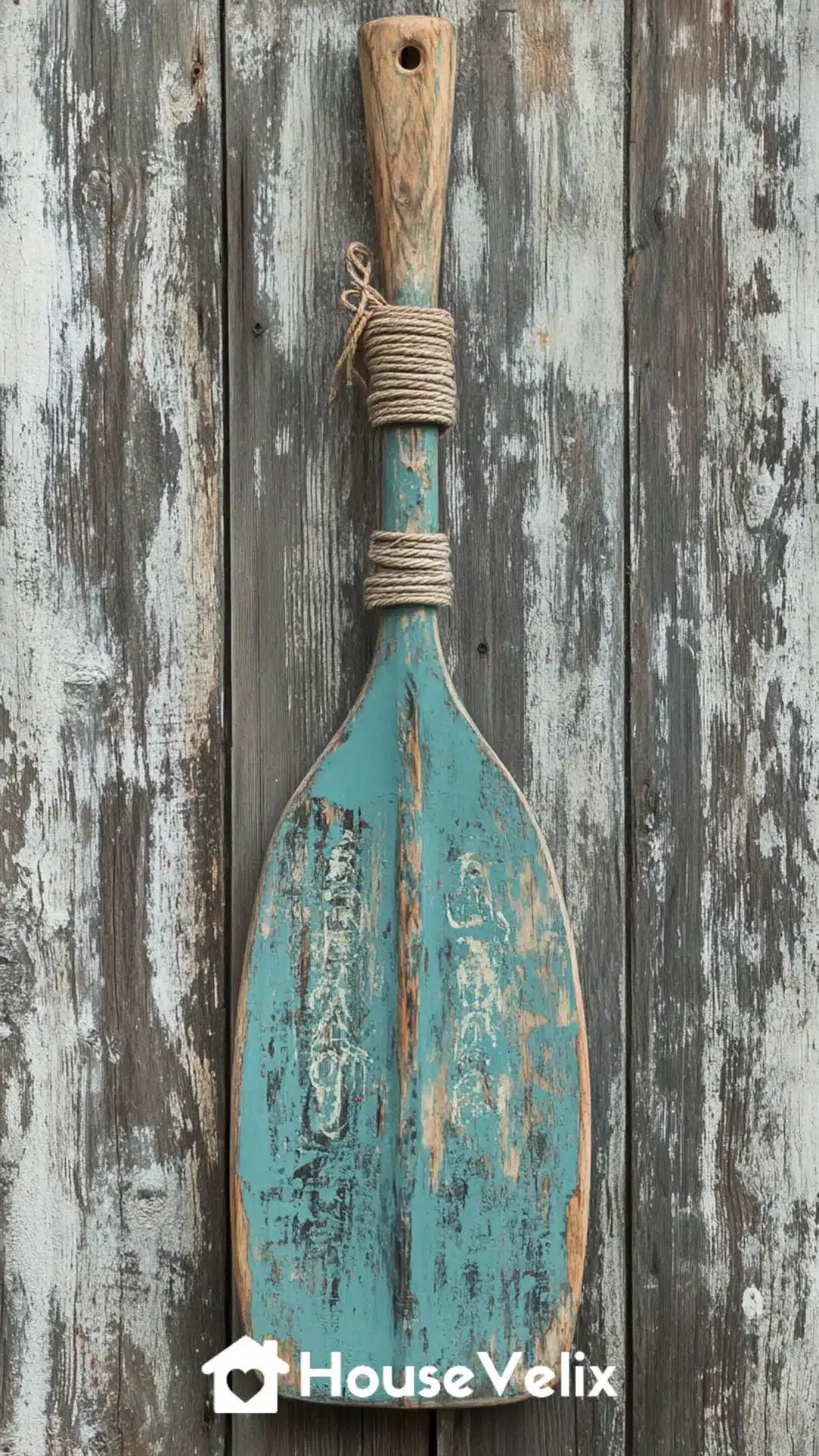 Rustic Wooden Paddle Door Decor