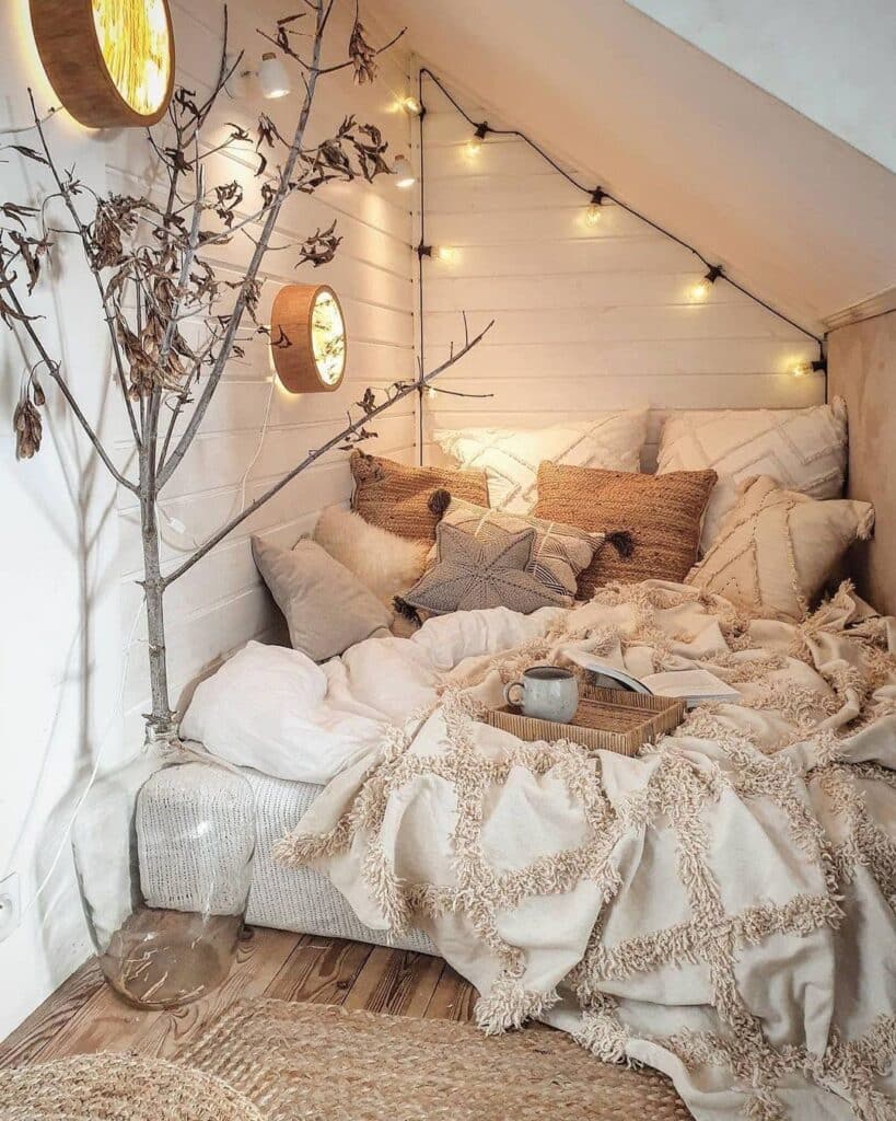 Rustic Soft-Light Loft Nook