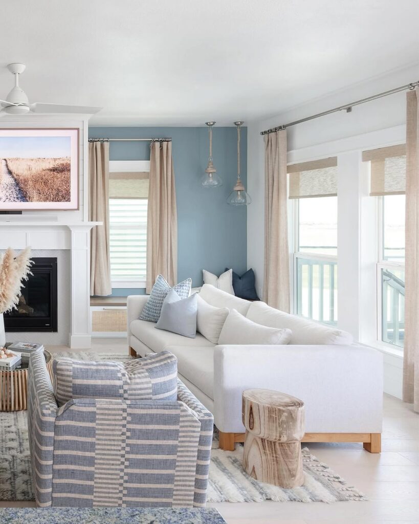 Sand Dune Inspired Coastal Haven in Ocean Tones