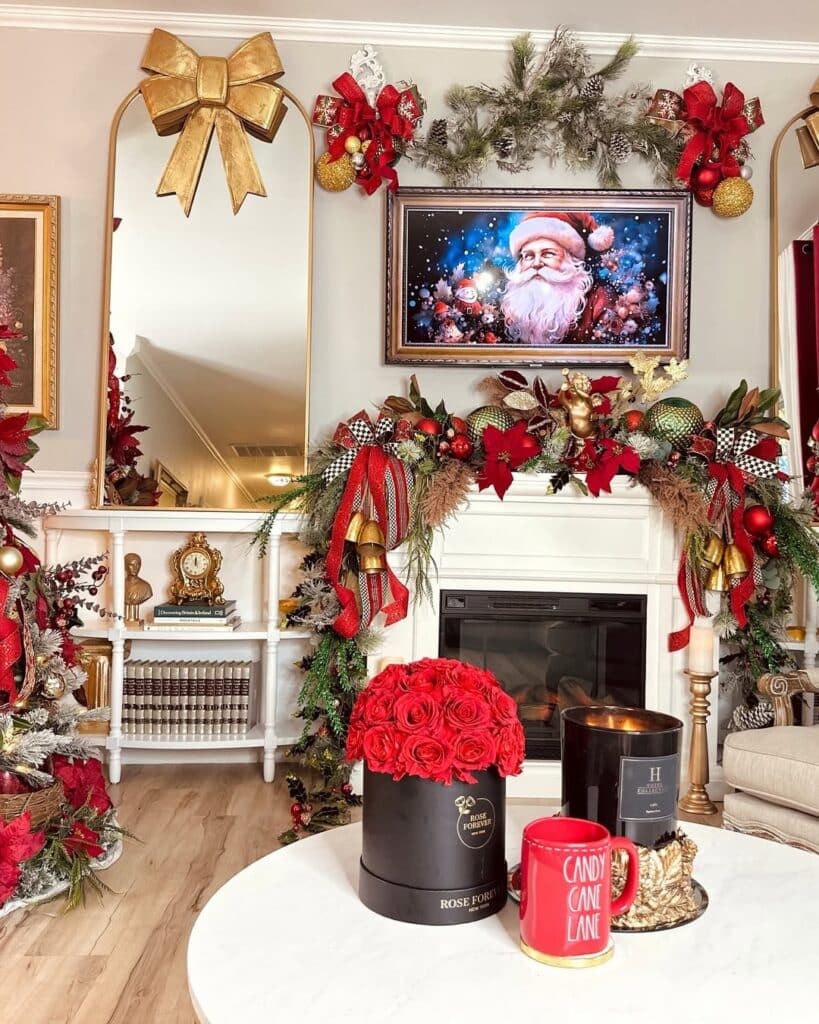 Santa Glam Mantel