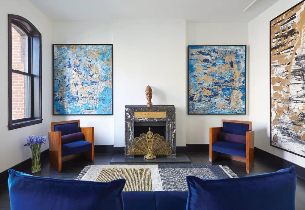 Sapphire Marble Room with Victorian Fusion
