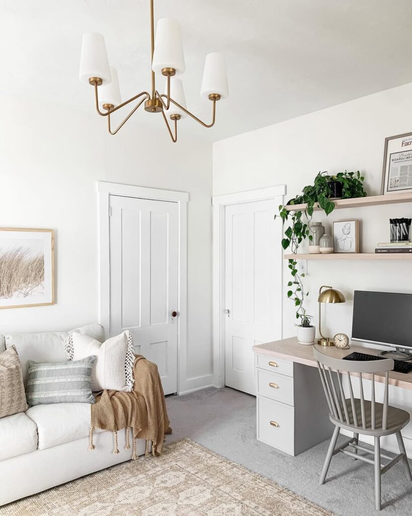 Scandinavian Office Living Room