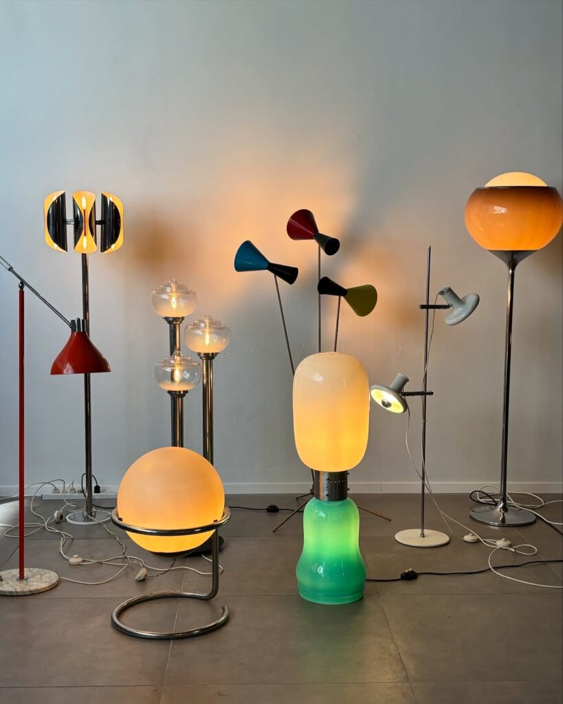 Sculptural Retro Floor Lamp