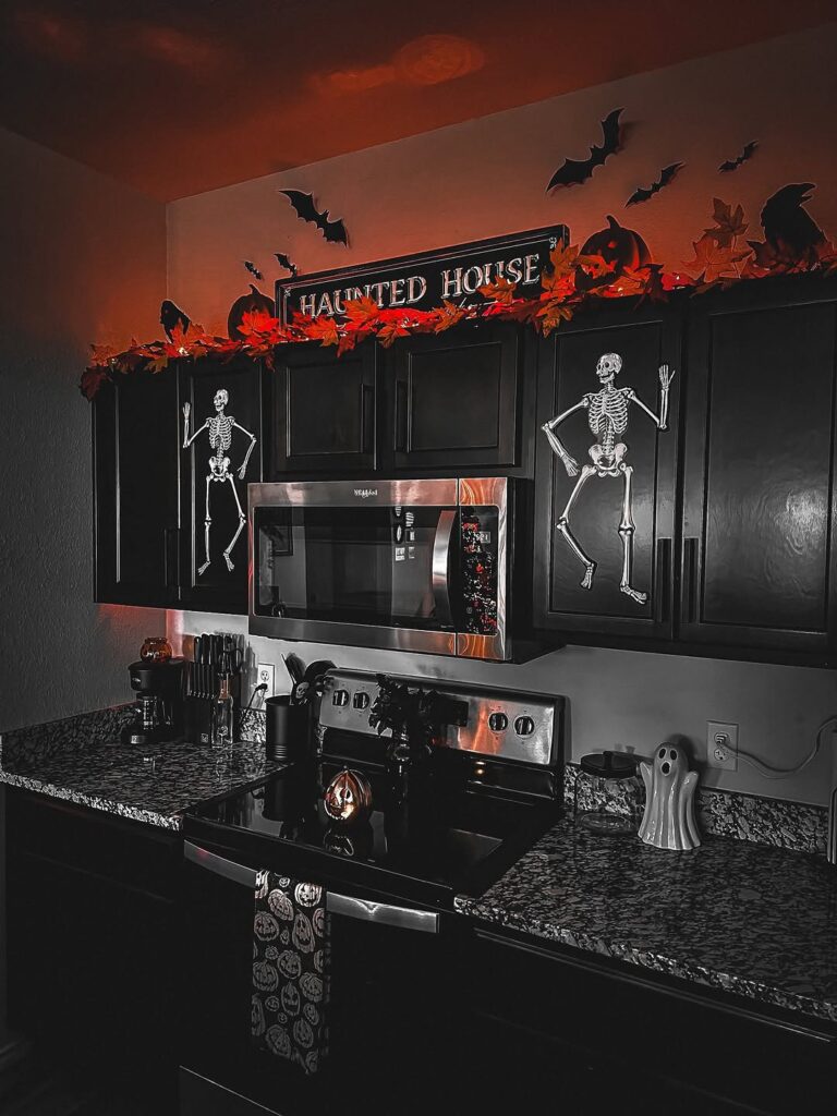 Shadowed Ember Gothic Kitchen