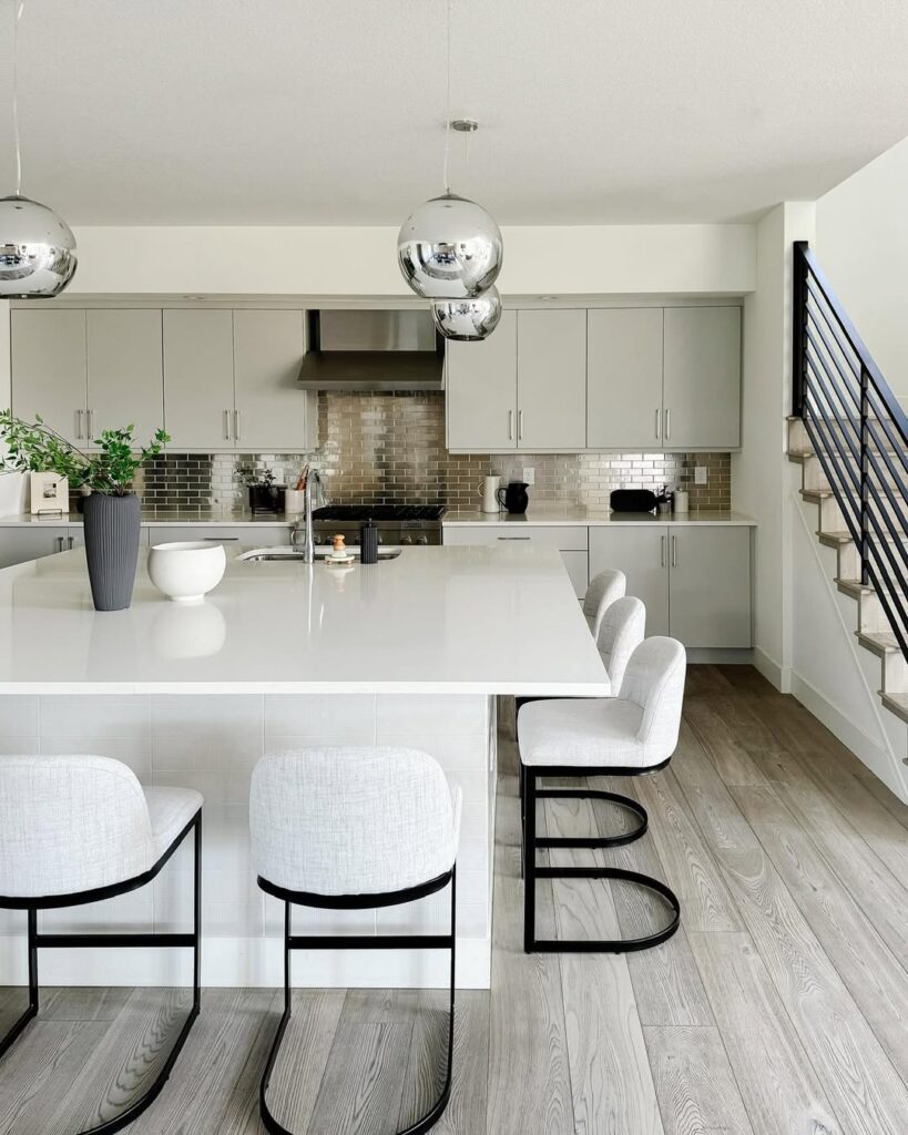 Sleek Gray Kitchen