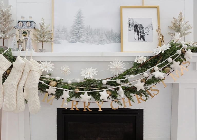 Snow Kissed Nordic Star Garland