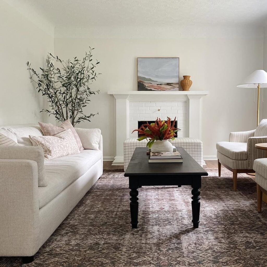 Soft Neutral Nordic Lounge Hearth