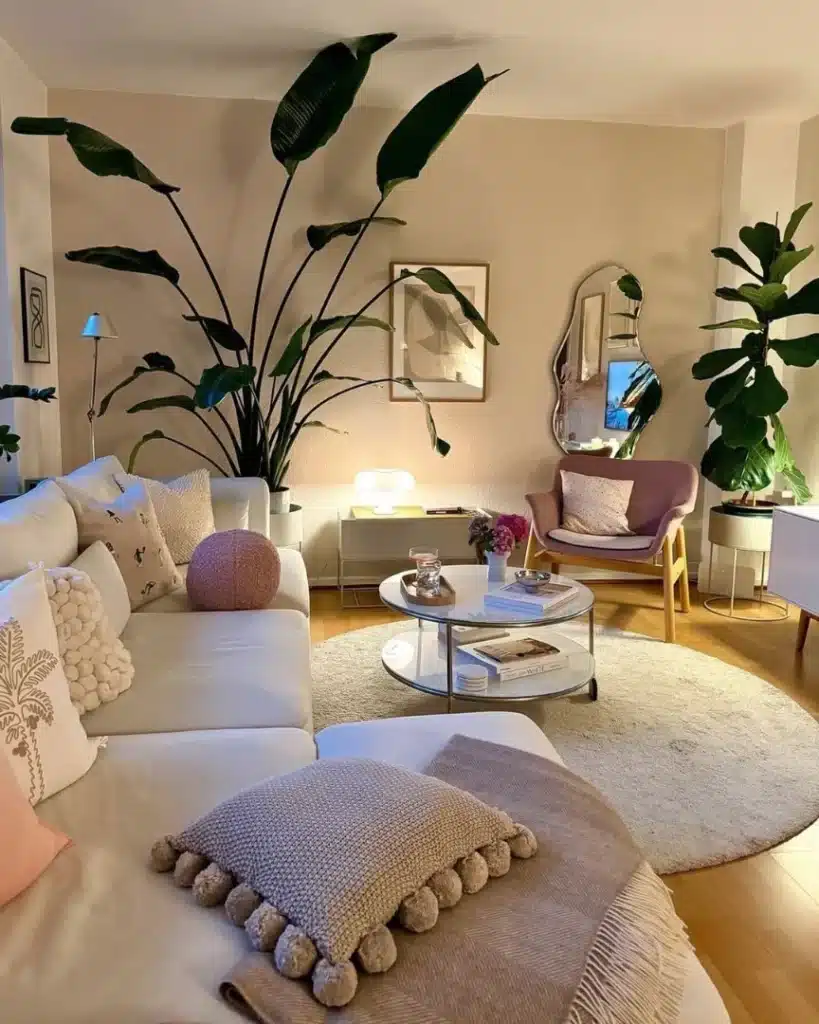 Soft Pastel Nordic Botanical Lounge