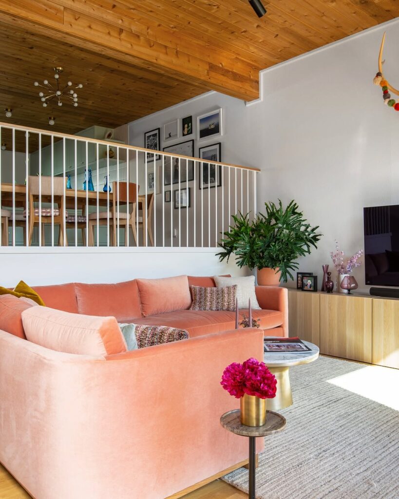 Soft Peach Living Room