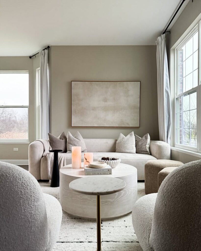 Soft Rounded Neutral Lounge