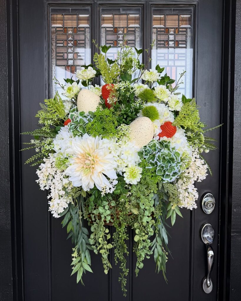 Spring Basket Wreath for Easter
