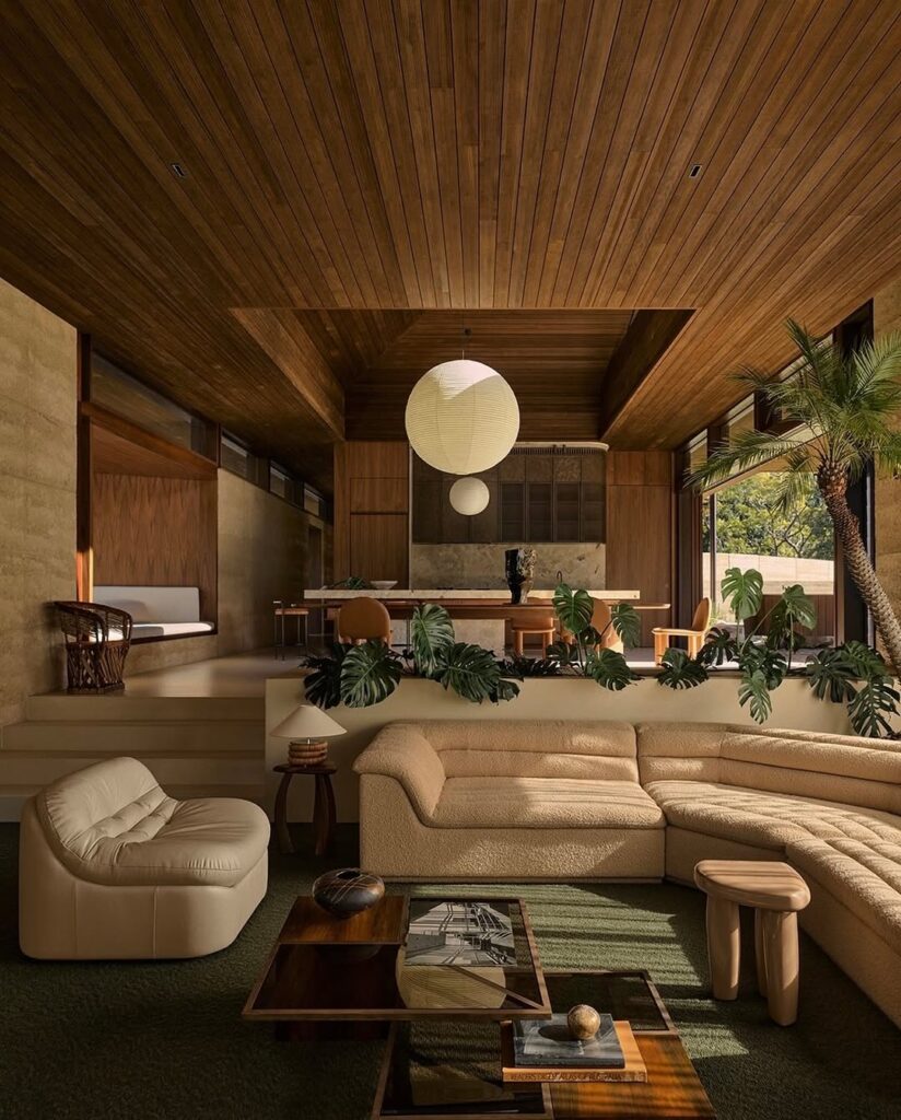 Sunken Earthwood Living Oasis
