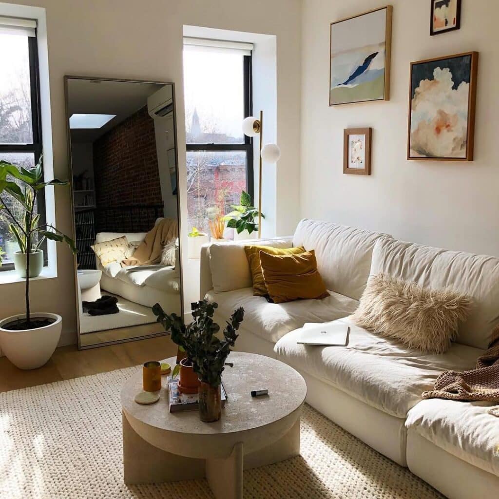 Sunlit Calm Nordic Apartment Corner