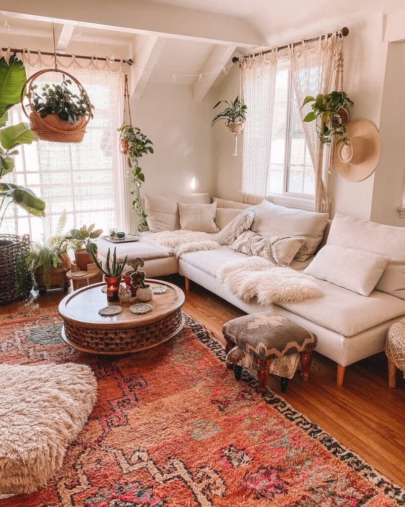 Sunwashed Boho Living Room