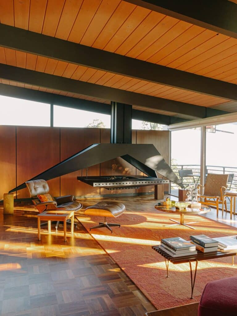 Suspended Angular Hearth