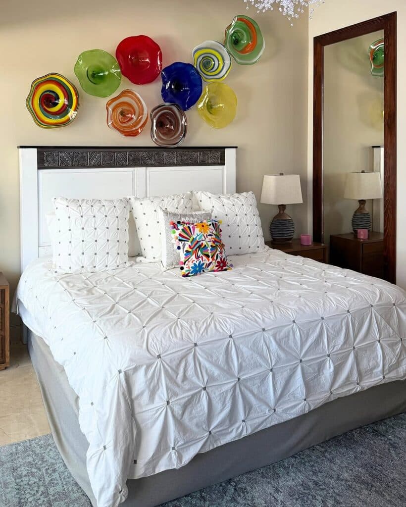 Swirled Jewel Tone Glass Blooms