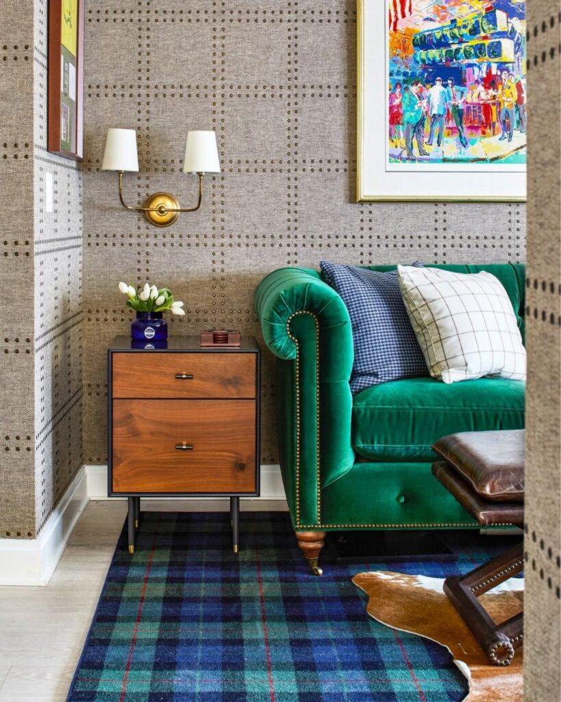 Tailored Emerald Gentleman's Lounge