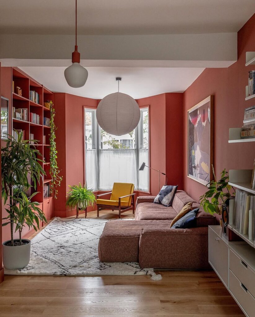 Terracotta Library Nook