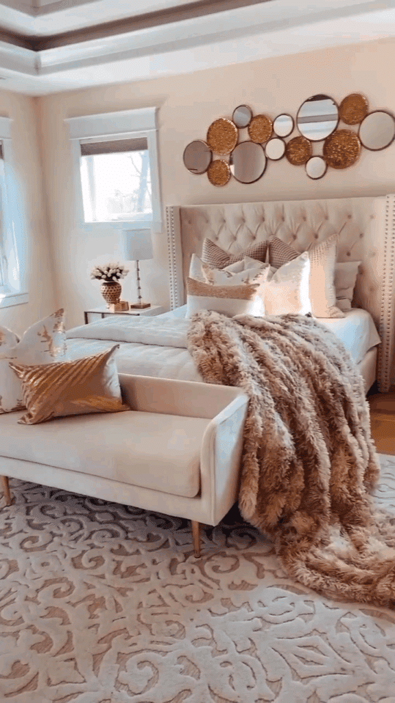 Tufted Gold Accents