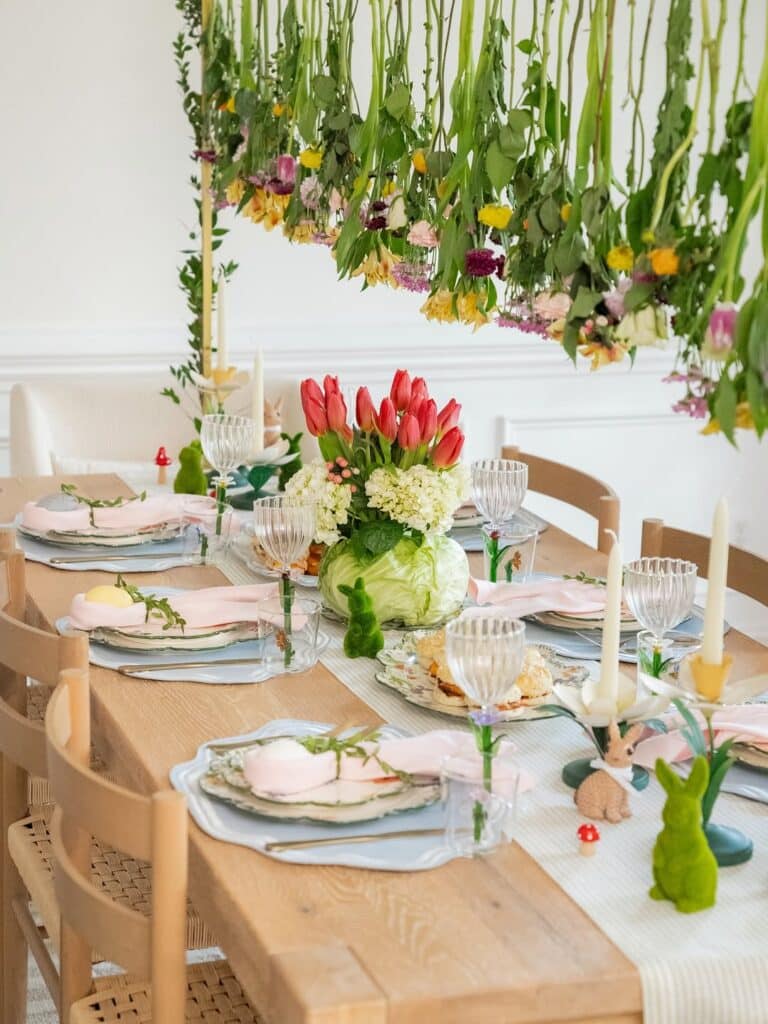 Tulips in a Hanging Garden Spring Table