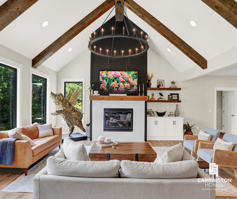 Vaulted Beams and a Black Hearth
