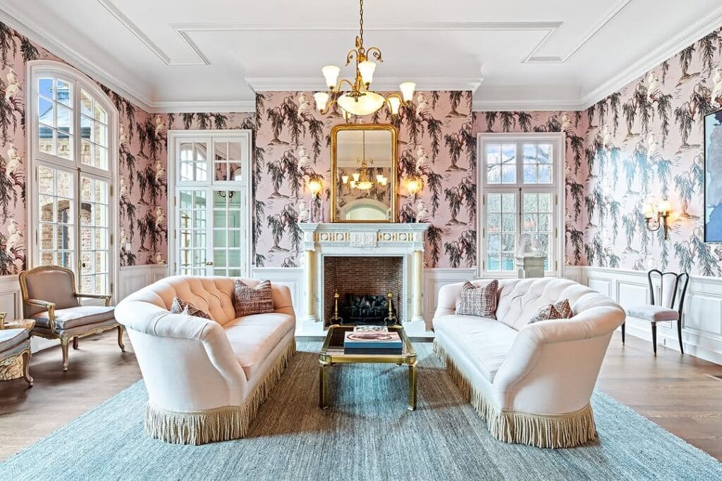 Victorian Salon with Gilded Details