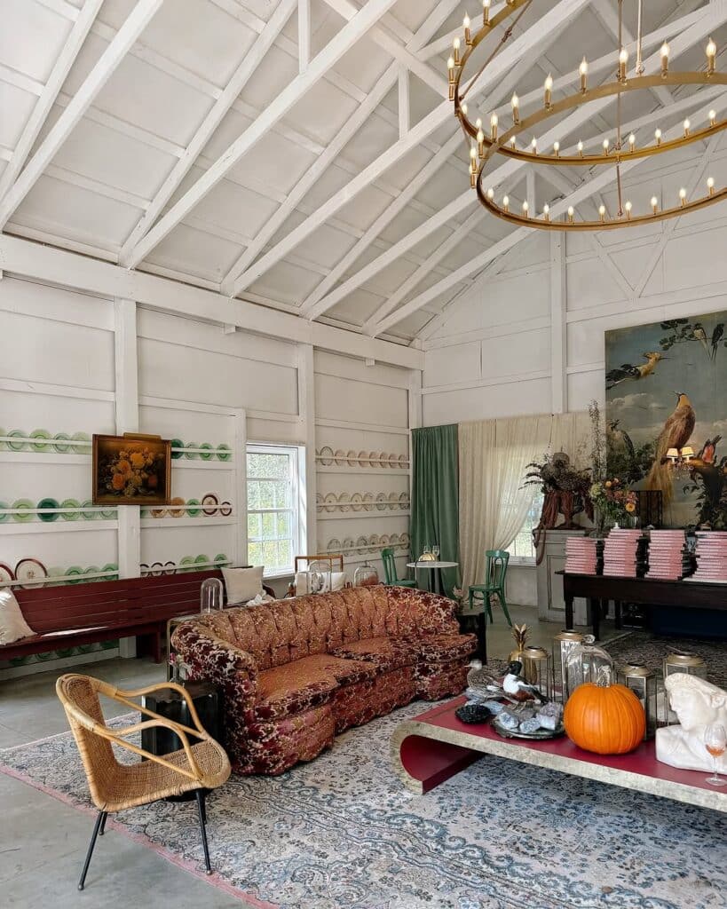 Vintage Artistic Barn Loft Living Room