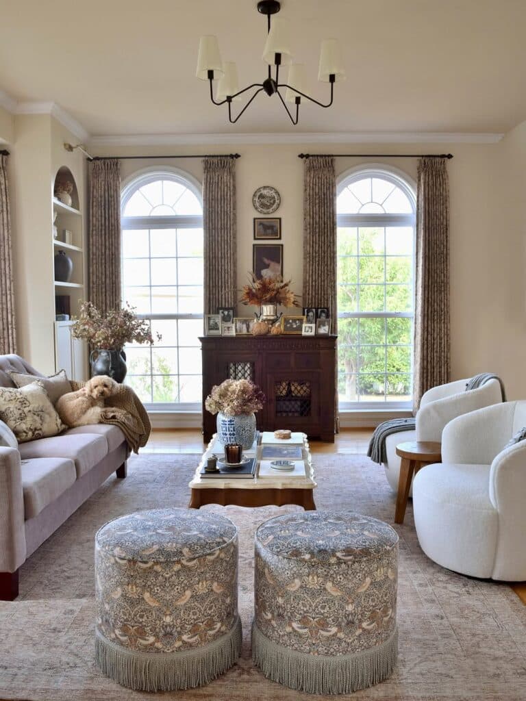 Vintage Living Room in Soft Heritage Tones