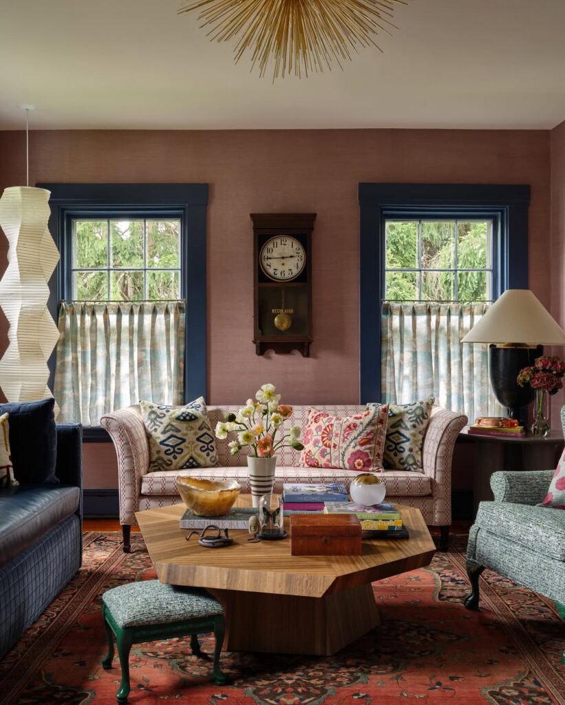 Vintage Parlor with Playful Clockwork