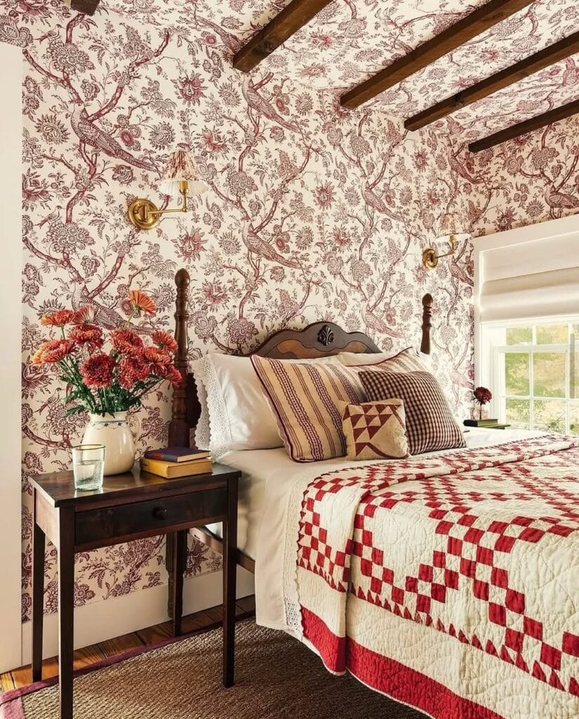 Vintage Toile Florals
