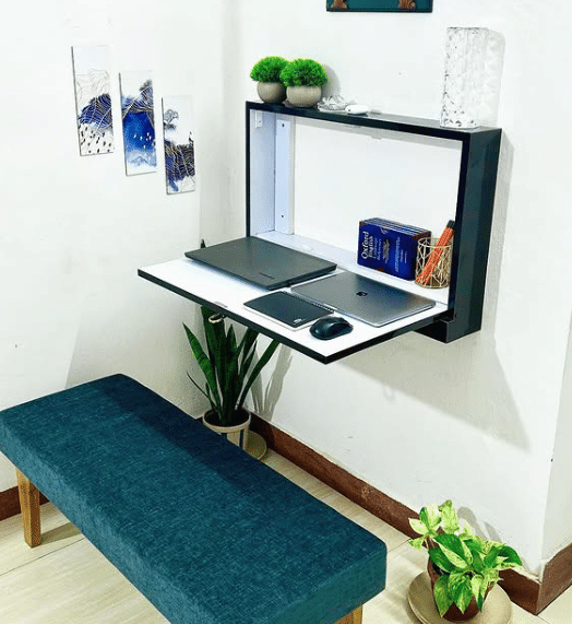 Wall-Hung Folding Desks for Small Shared Spaces