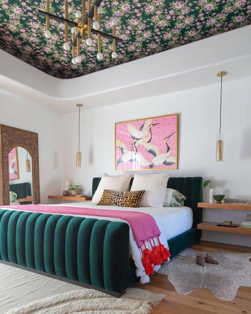 Wallpapered Ceilings