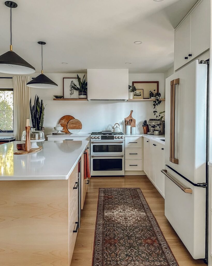 Warm Modern Vintage Nordic Kitchen