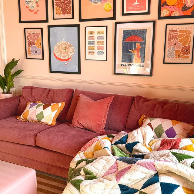 Warm Tone Gallery Wall