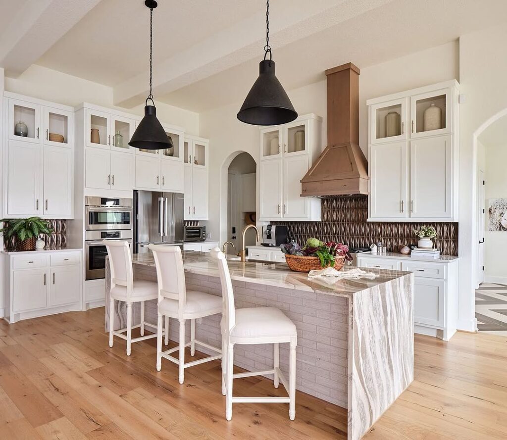 Warm White Kitchen Design