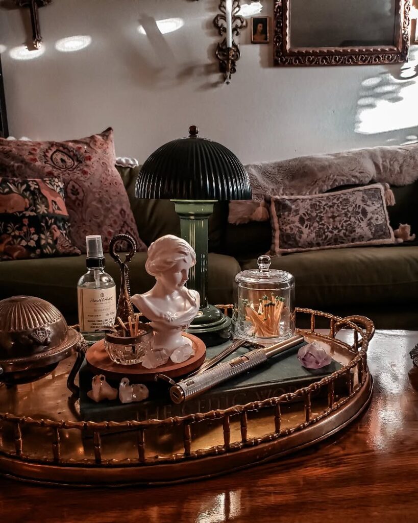 Witchy Minimalist Gilded Mystic Living Room