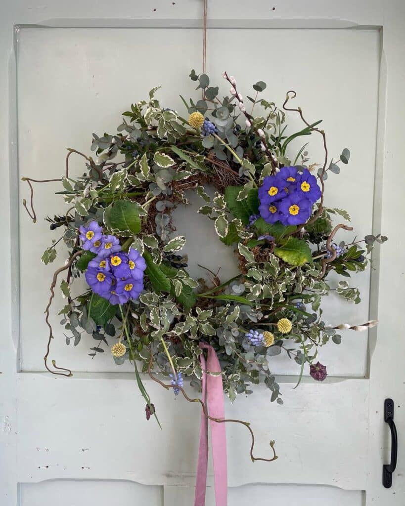 Woodland Blue Primrose Wreath